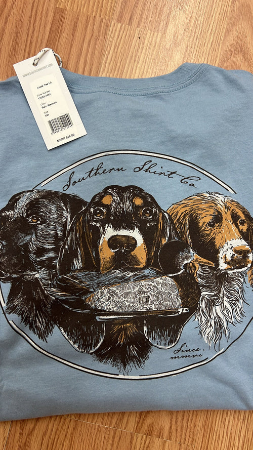 Southern Shirt Company LS Loyal Tee - Rain Washed Blue