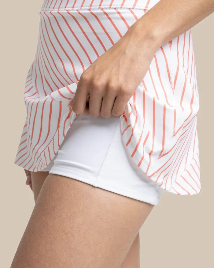 Southern Tide Katlyn Stripe Skort - Classic White