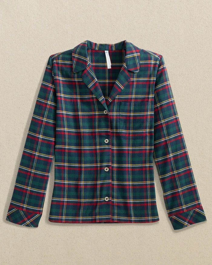 Southern Tide Partridgeberry Plaid Lounge Shirt