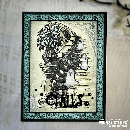Spirited Sentiments Clear Stamps - Whimsy Stamps