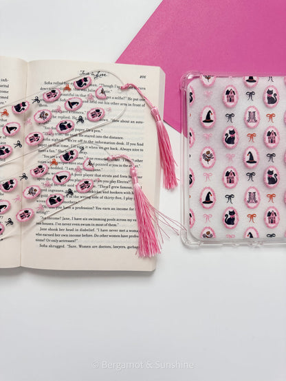 Spooky Cameo Kindle Case and/or Bookmark [Combined Listing] – Halloween E-Reader Cover