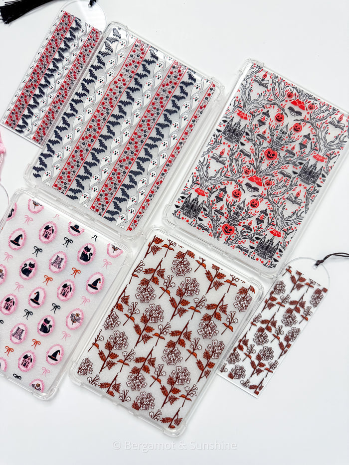 Spooky Stripes Kindle Case and/or Bookmark [Combined Listing]