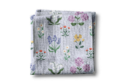 Canary Road Spring Floral Flower Collage Kitchen Towel Mothers Day
