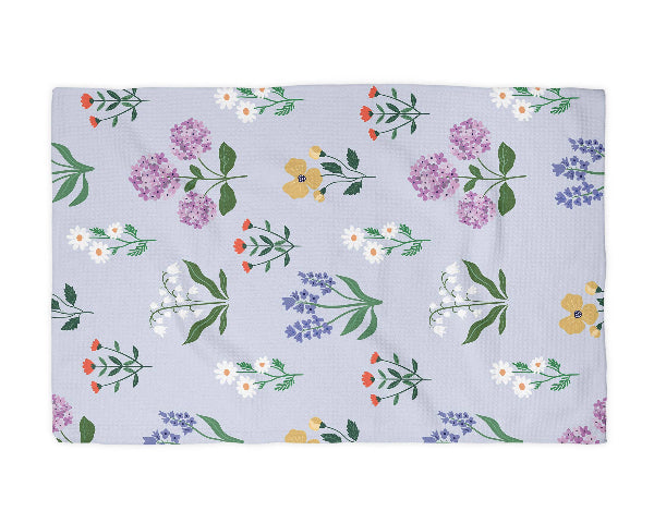 Canary Road Spring Floral Flower Collage Kitchen Towel Mothers Day