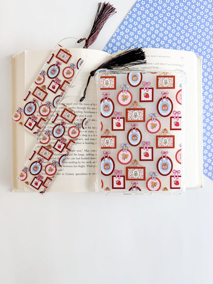 Spring Picnic Frames Kindle Case and/or Bookmark [Combined Listing]