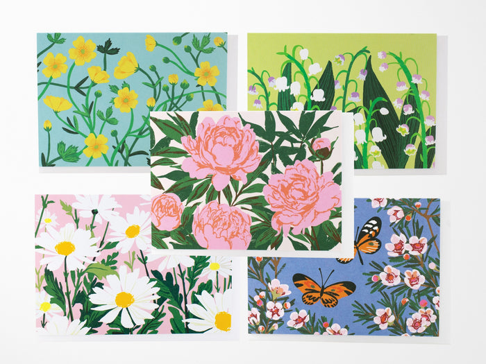 Springtime Florals Greeting Cards Assortment, Box of 10