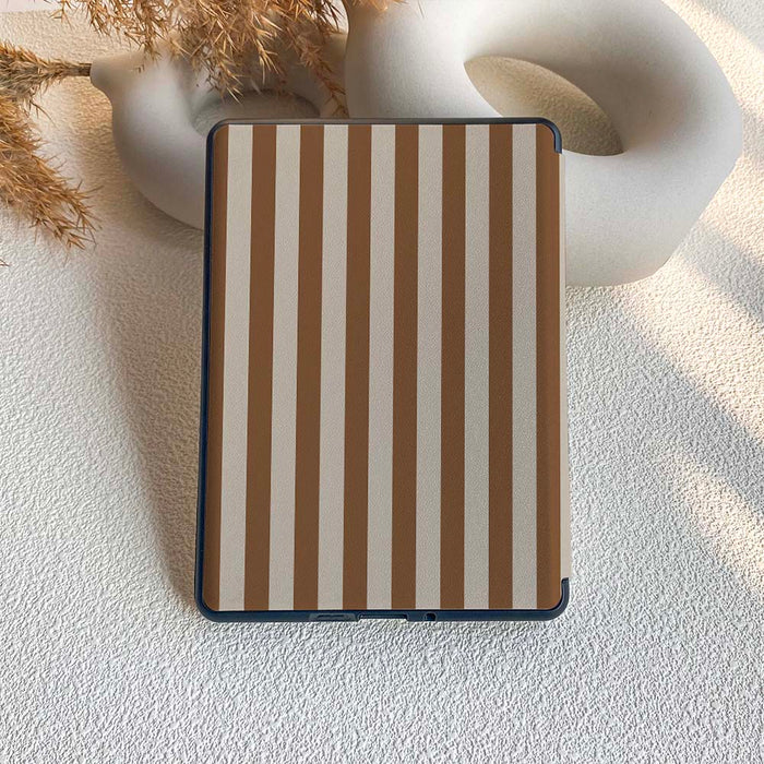 Stripe Pattern | Kindle Case - Brown