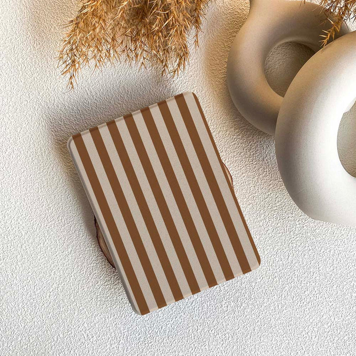 Stripe Pattern | Kindle Case - Brown