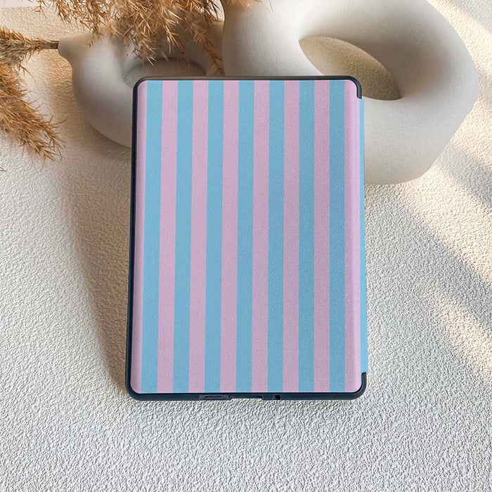 Stripe Pattern | Kindle Case - Light Blue&Pink