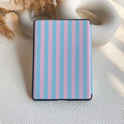 Stripe Pattern | Kindle Case - Light Blue&Pink
