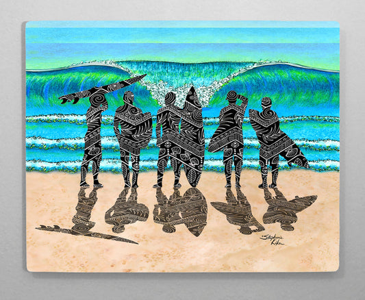 Surf Check Aluminum Wall Art