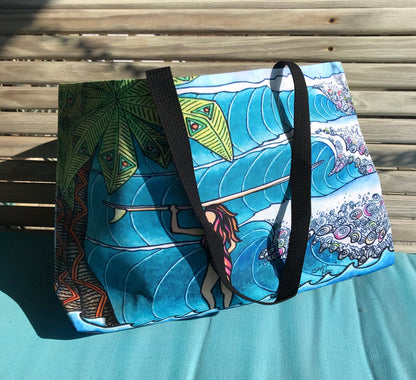 Surfer Girl Beach Bag