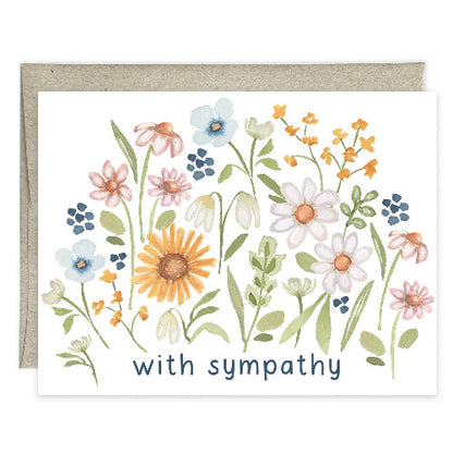 GINA B DESIGNS Sympathy Greeting Card - Comforting Stems