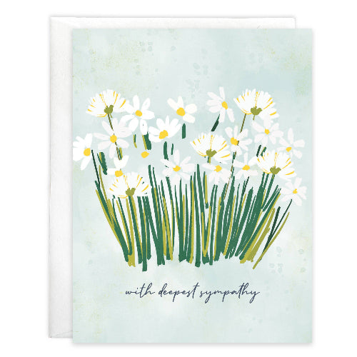 GINA B DESIGNS Sympathy Greeting Card - Daisies