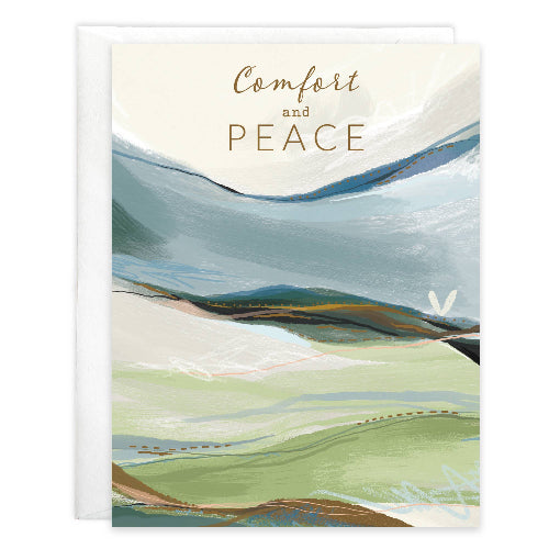 GINA B DESIGNS Sympathy Greeting Card - Peaceful Landscape