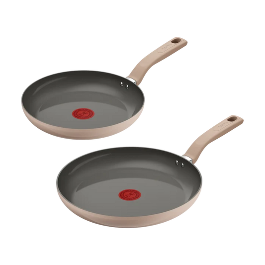 Tefal Ceradelice Ceramic Induction Non-Stick Twin Pack Frypans 24/28cm