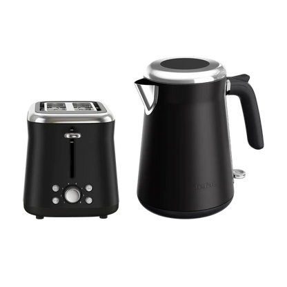 Tefal Collection Toaster 2-slice and Kettle Black Bundle