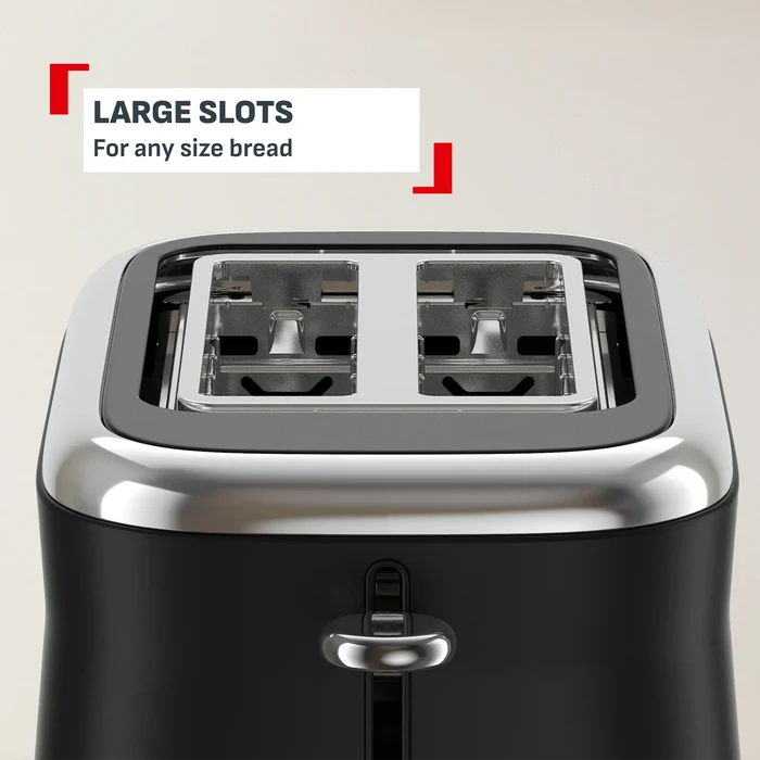 Tefal Collection Toaster 2-slice and Kettle Black Bundle