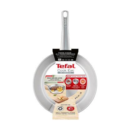 Tefal Cook Eat Induction Uncoated Stainless Steel Frypan 24cm Packaging