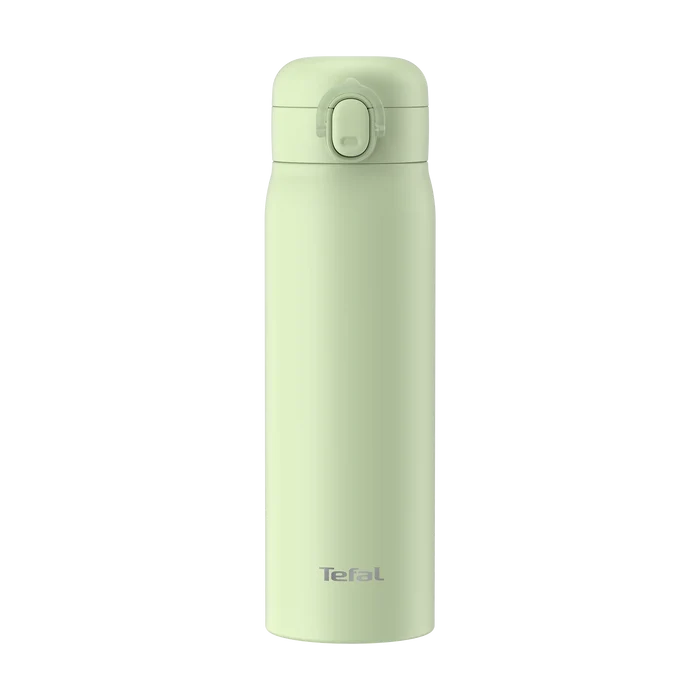 Tefal Easy to Go Stainless Steel Drink Bottle 500ml in Mint Green