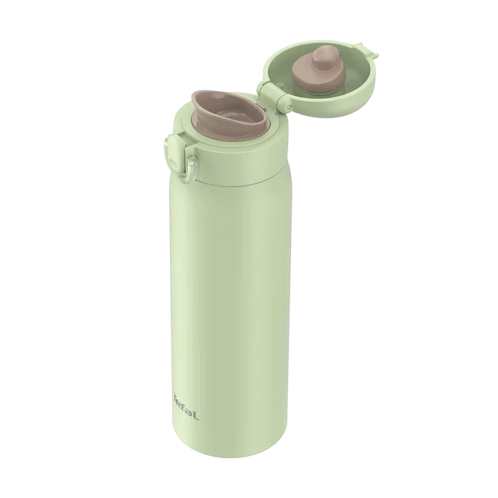 Tefal Easy to Go Stainless Steel Drink Bottle 500ml in Mint Green