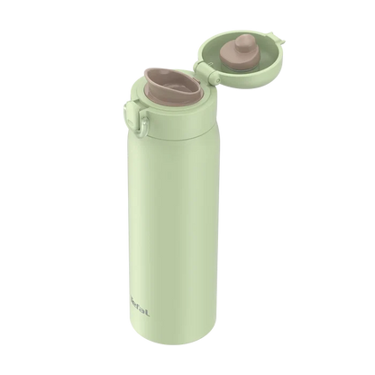 Tefal Easy to Go Stainless Steel Drink Bottle 500ml in Mint Green