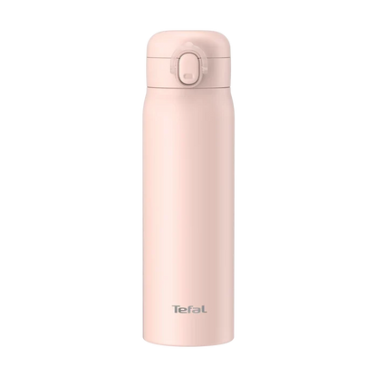 Tefal Easy to Go Stainless Steel Drink Bottle 500ml in Pink