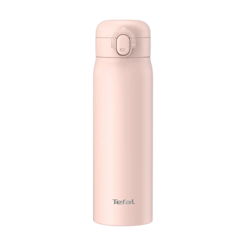 Tefal Easy to Go Stainless Steel Drink Bottle 500ml in Pink