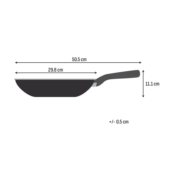 Tefal Excellence+ Induction FusionCore Non-Stick Wok 28cm Dimensions