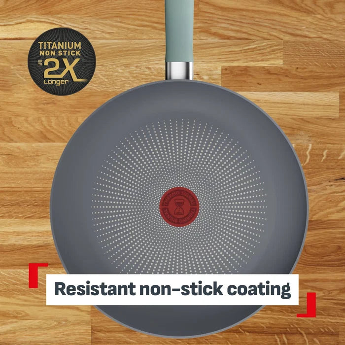 Tefal Halo Induction Non-Stick Eucalyptus Frypan 30cm