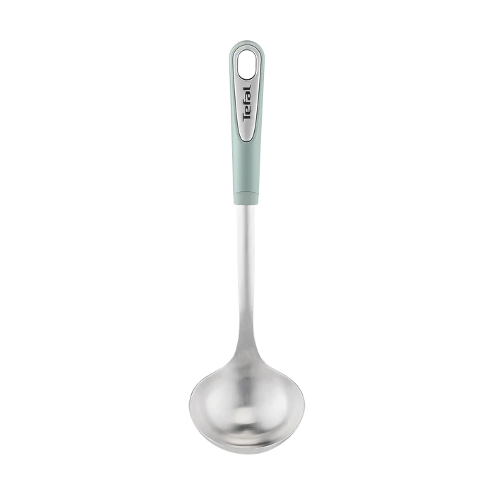 Tefal Ingenio Stainless Steel Eucalyptus Ladle K1920224 front view
