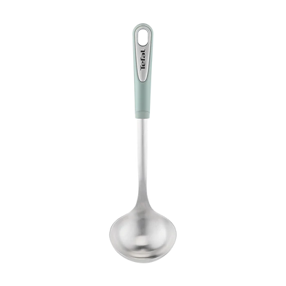 Tefal Ingenio Stainless Steel Eucalyptus Ladle K1920224 front view