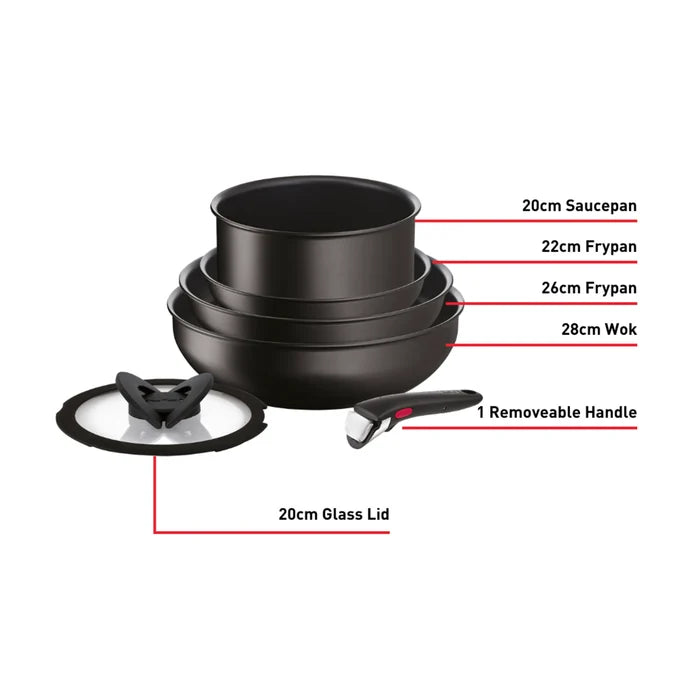 Tefal Ingenio Unlimited Induction Non-Stick 6pc Set included items