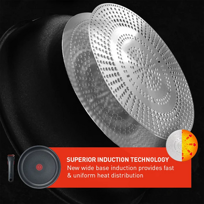 Tefal Ingenio Unlimited Induction Non-Stick Set with superior induction technology base for uniform heat distribution
