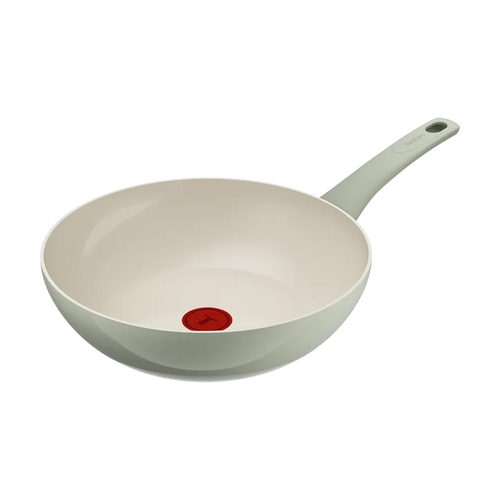 Tefal (Re)cycle Induction Ceramic Green Lichen Non-Stick Wok 28cm