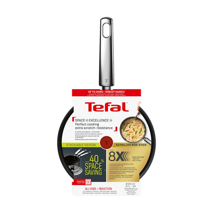 Tefal Space+ Excellence+ Induction Non-Stick Saucepan 18cm + Lid Packaging