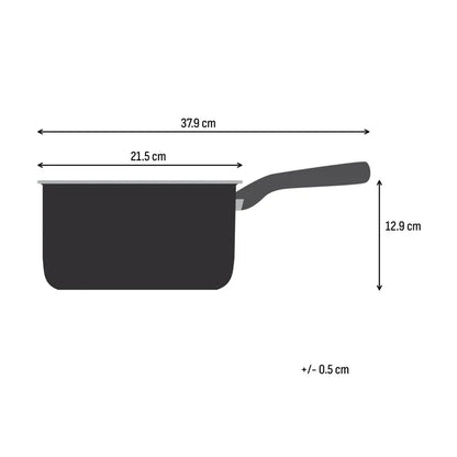 Tefal Space+ Excellence+ Induction Non-Stick Saucepan 20cm + Lid Dimensions