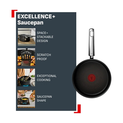 Tefal Space+ Excellence+ Induction Non-Stick Saucepan + Lid Features