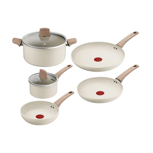 Tefal Stone White Induction Non-Stick 5pc Set