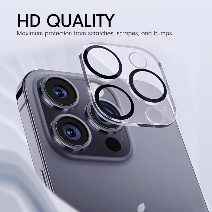 Tempered Glass iPhone Screen & Camera Protector (3-Pack)