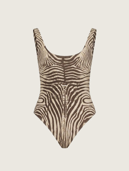 Tessa Noir Muse Printed Swimsuit
