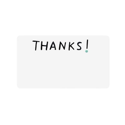 E. Frances Paper Thanks Little Notes