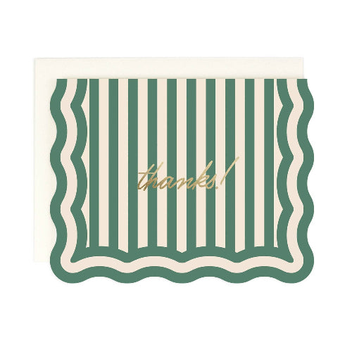 Amy Heitman Thanks! Striped Greeting Card