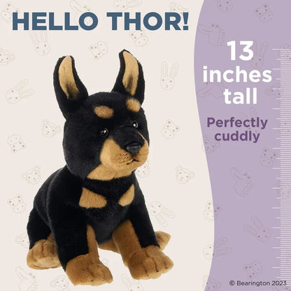 The Bearington Collection - Doberman Plush Toy Stuffed Dog Plushie 519969