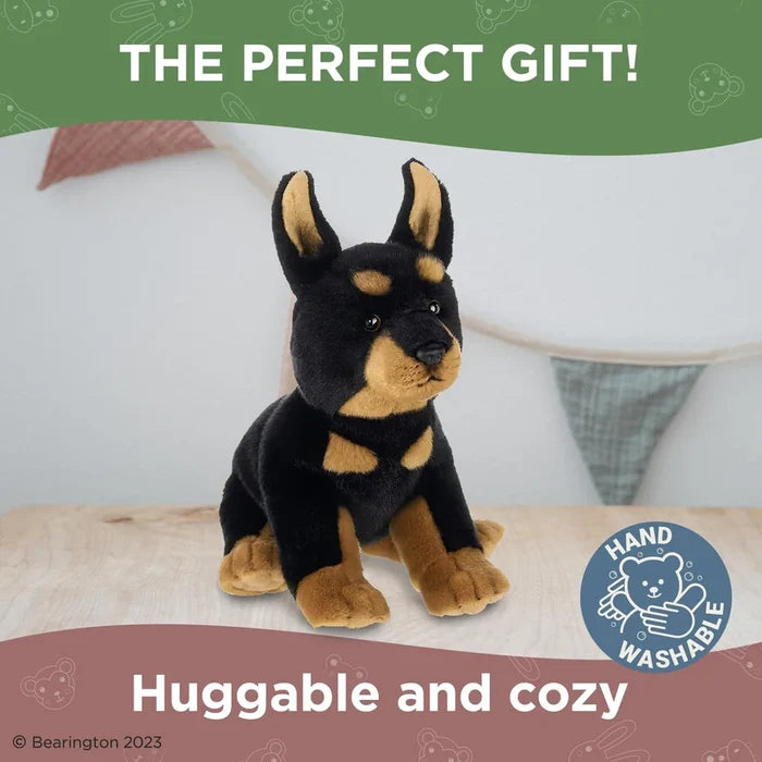 The Bearington Collection - Doberman Plush Toy Stuffed Dog Plushie 519969