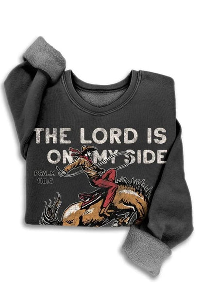 The Lord Is On My Side Graphic SweatshirtS