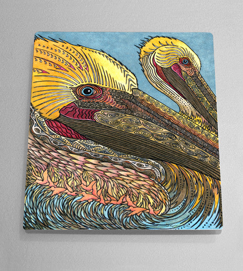 The Pelicans Aluminum Wall Art