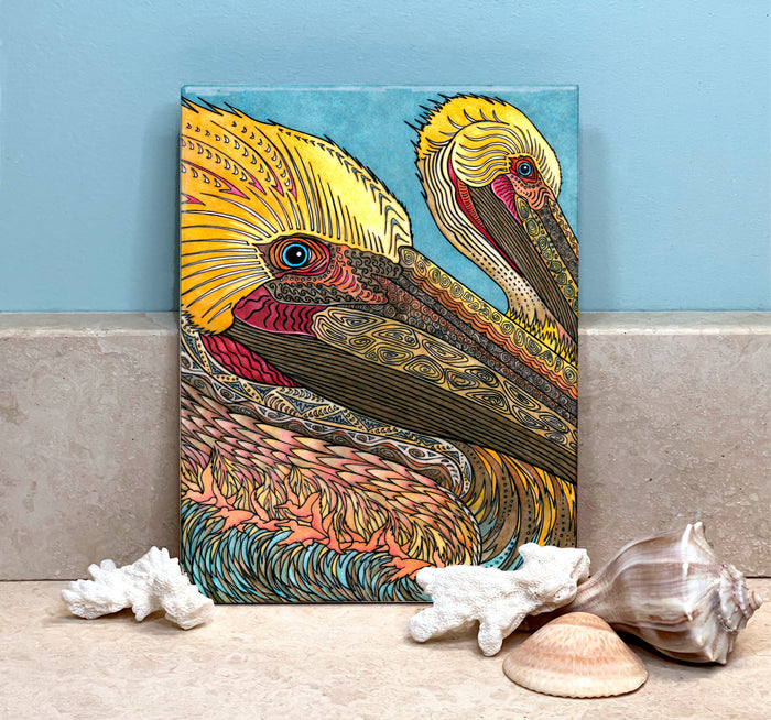The Pelicans Ceramic Tile