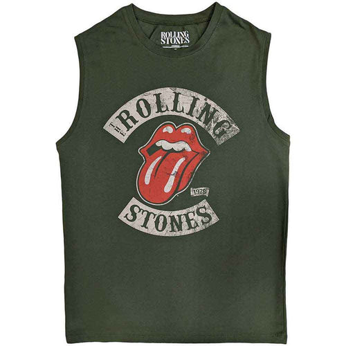 The Rolling Stones - Tour 78 Green Unisex Tank Top