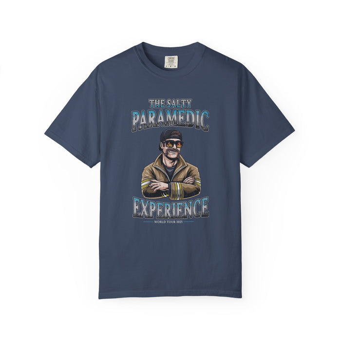 The Salty Paramedic Experience T-shirt (Blue Font)